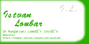 istvan lombar business card